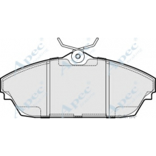 PAD1895 APEC Комплект тормозных колодок, дисковый тормоз