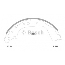 0 986 AB0 048 BOSCH Комплект тормозных колодок