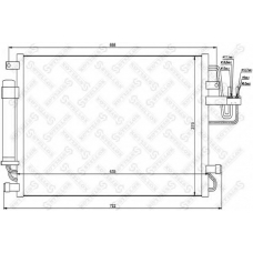 10-45108-SX STELLOX Конденсатор, кондиционер