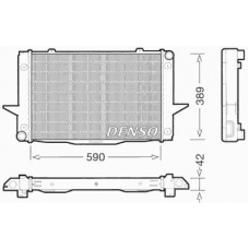 DRM33043 DENSO Радиатор, охлаждение двигателя