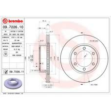 09.7226.11 BREMBO Тормозной диск