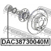 DAC38730040M FEBEST Подшипник ступицы колеса