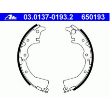 03.0137-0193.2 ATE Комплект тормозных колодок