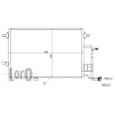 003-016-0007 LORO Конденсатор, кондиционер