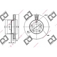 BD1823 DJ PARTS Тормозной диск