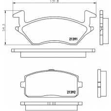 8DB 355 005-811 HELLA PAGID Комплект тормозных колодок, дисковый тормоз