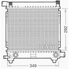 DRM17027 DENSO Радиатор, охлаждение двигателя