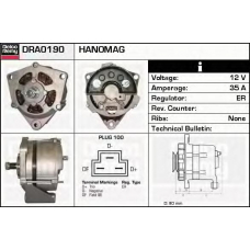 DRA0190 DELCO REMY Генератор