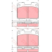 GDB3104 TRW Комплект тормозных колодок, дисковый тормоз