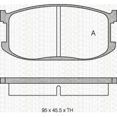 8110 50060 TRIDON Brake pads - front