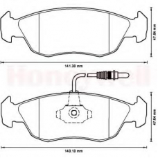 571509X BENDIX Комплект тормозных колодок, дисковый тормоз