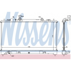 68509 NISSENS Радиатор, охлаждение двигателя