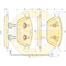6118842 GIRLING Комплект тормозных колодок, дисковый тормоз
