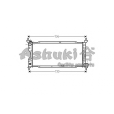 QO06-01 ASHUKI Радиатор, охлаждение двигателя
