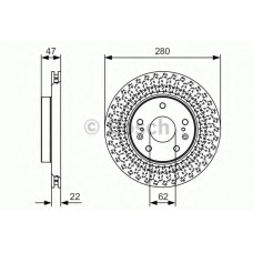 0 986 479 C40 BOSCH Тормозной диск