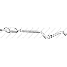 286-047 BOSAL Средний глушитель выхлопных газов