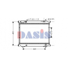 320370N AKS DASIS Радиатор, охлаждение двигателя