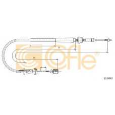 10.0862 COFLE Тросик газа