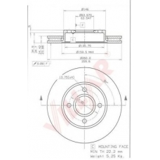 628.1570 VILLAR Тормозной диск