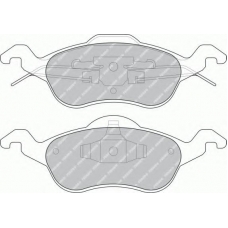 FDB1318 FERODO Комплект тормозных колодок, дисковый тормоз