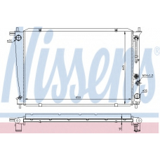 67038 NISSENS Радиатор, охлаждение двигателя