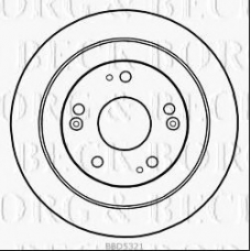 BBD5321 BORG & BECK Тормозной диск