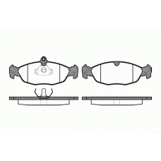 0393.00 REMSA Комплект тормозных колодок, дисковый тормоз