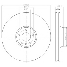 8DD 355 119-321 HELLA PAGID Тормозной диск