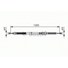 1 987 482 115 BOSCH Трос, стояночная тормозная система