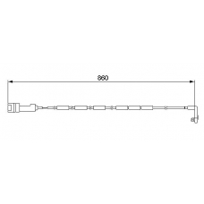 1 987 474 922 BOSCH Сигнализатор, износ тормозных колодок