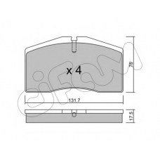 822-890-0 CIFAM Комплект тормозных колодок, дисковый тормоз