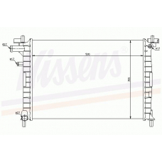 62086 NISSENS Радиатор, охлаждение двигателя