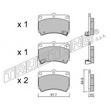 203.0 TRUSTING Комплект тормозных колодок, дисковый тормоз