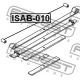 ISAB-010<br />FEBEST<br />Втулка, листовая рессора