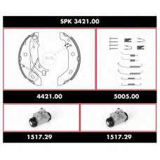 SPK 3421.00 REMSA Комплект тормозов, барабанный тормозной механизм