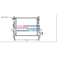 0913301 KUHLER SCHNEIDER Радиатор, охлаждение двигател