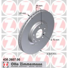 430.2607.00 ZIMMERMANN Тормозной диск