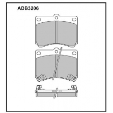 ADB3206 Allied Nippon Тормозные колодки