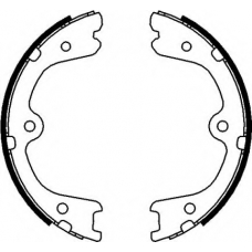 8DA 355 050-861 HELLA PAGID Комплект тормозных колодок, стояночная тормозная с