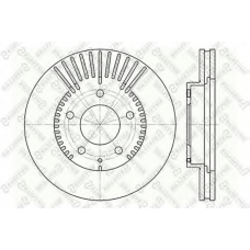 6020-3254V-SX STELLOX Тормозной диск