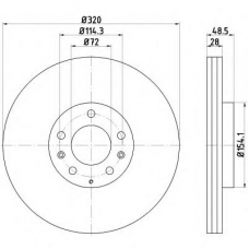 55034PRO PAGID Тормозной диск