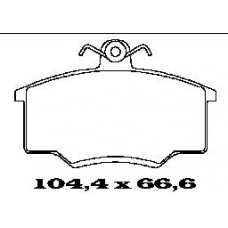 BL1097A3 FTE Комплект тормозных колодок, дисковый тормоз