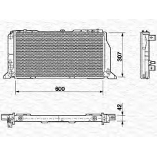 350213406000 MAGNETI MARELLI Радиатор, охлаждение двигателя