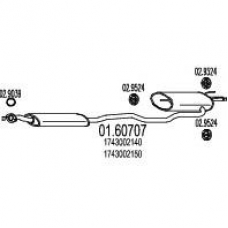 01.60707 MTS Глушитель выхлопных газов конечный