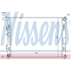 67075 NISSENS Радиатор, охлаждение двигателя