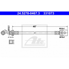 24.5278-0467.3 ATE Тормозной шланг