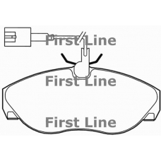 FBP3348 FIRST LINE Комплект тормозных колодок, дисковый тормоз