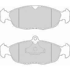 FD6391N NECTO Комплект тормозных колодок, дисковый тормоз