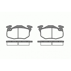 0192.10 REMSA Комплект тормозных колодок, дисковый тормоз