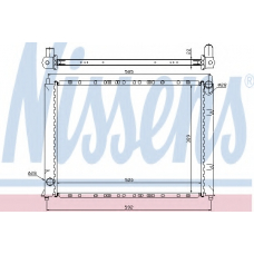 64307 NISSENS Радиатор, охлаждение двигателя